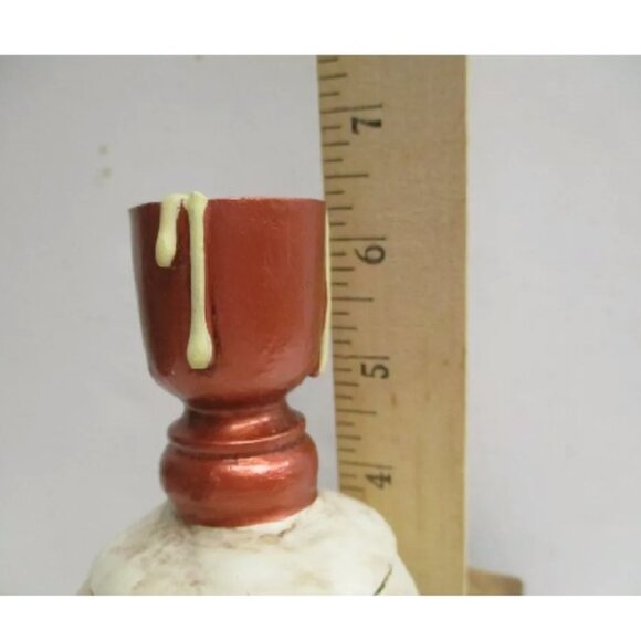 Halloween "Skullcap Luminary" Skeleton Skull 6.35" ~ design by Jorge De Rojas - Picture 3 of 9